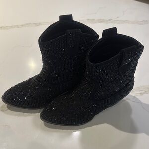 Link Black Sparkling Kids Boots